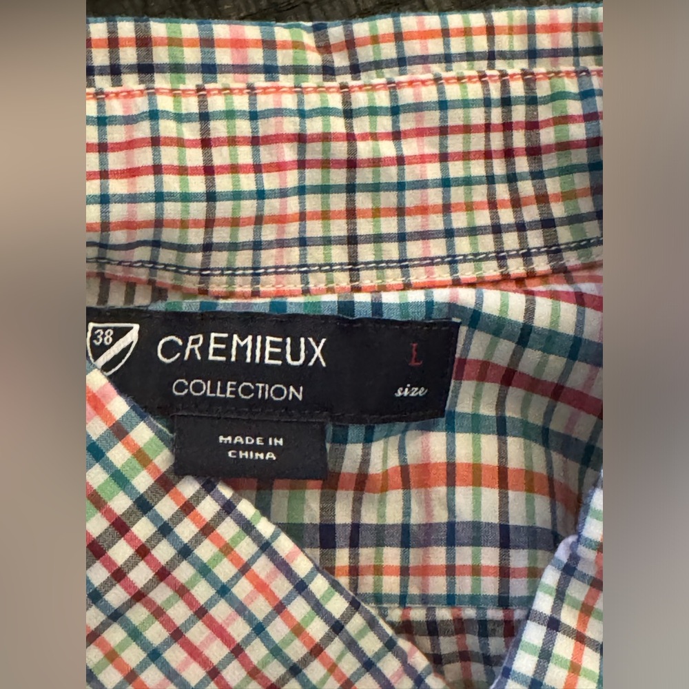 Cremieux Size L-  multi colored, long sleeve, light weight.